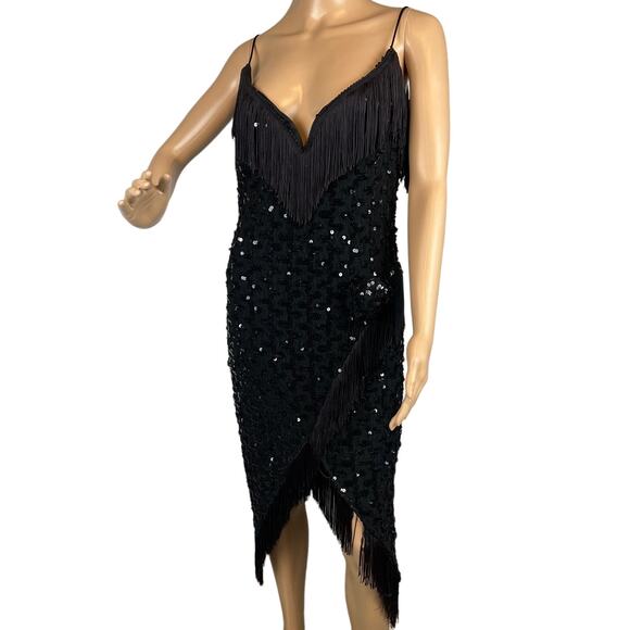 legends by judy berger Dresses & Skirts - Vintage Legends by Judy Berger Dress Sequined Flapper Fringe One Size Whimsygoth